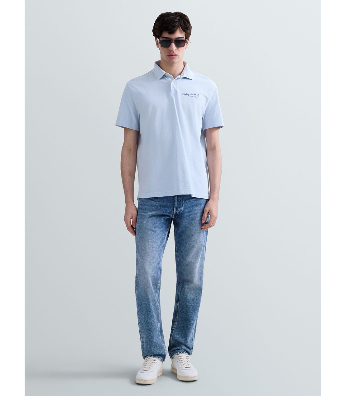 コットンピケポロシャツ 詳細画像 スカイブルー 2